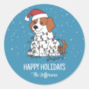 Search for cute beagle stickers Merry christmas