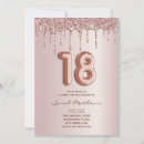 Search for rose gold 18th birthday invitations Girl