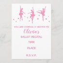 Search for ballet recital invitations Pink