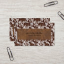 Search for cow print business cards Western