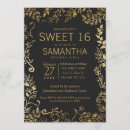 Search for black and yellow sweet 16 invitations Birthday