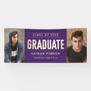 Search for purple and gold graduation banners Modern elegant