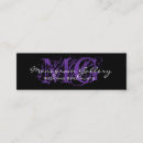 Search for black and purple business cards Simple