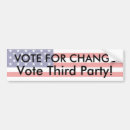 Search for third party political bumper stickers Election