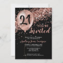 Search for gold glitter 21st birthday invitations Pink