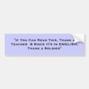 Search for soldier bumper stickers Education