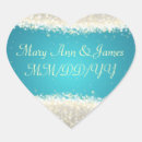 Search for turquoise heart wedding stickers Elegant