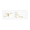 Search for letter n return address labels Initials