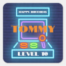 Search for retro arcade stickers Level up