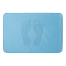 Search for footprint bath mats Blue