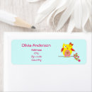 Search for back to school return address labels Girly