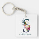 Search for letter s key rings Floral