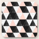 Search for geometric triangles coasters Pink