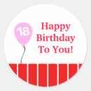 Search for birthday special stickers Red