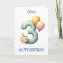 Search for third birthday cards 3 years old