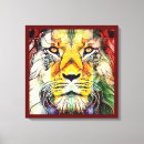 Search for african lion canvas prints King of beasts