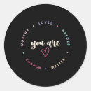 Search for worthy stickers Self love
