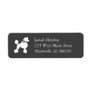 Search for poodle return address labels Silhouette