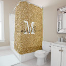 Search for black glitter shower curtains Monogrammed