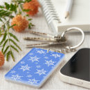Search for blue white snowflake key rings Winter