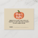 Search for pumpkin diaper raffle ticket Rustic