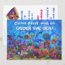 Search for fish 7x5 invitations Children