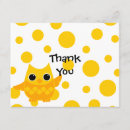 Search for owl thank you cards Yellow
