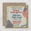 Search for military square invitations welcome home