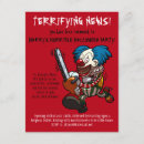 Search for horror 4x5 invitations Trick or treat