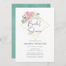 Search for eucalyptus geometric bridal shower invitations Floral