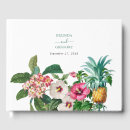 Search for tropical guest books Watercolor tropical flowers