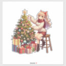 Search for cartoon christmas tree stickers Winter
