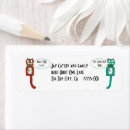 Search for cute cats return address labels Vintage