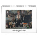 Search for famous painting calendars Impressionism