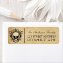 Search for skull return address labels Costume party