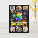 Search for 5th birthday cards 5 years old