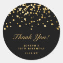 Search for black and gold thank you stickers Elegant