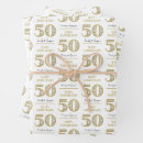 Search for 50th anniversary wrapping paper Typography