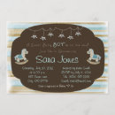 Search for rocking horse baby boy shower invitations Brown