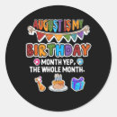 Search for birthday month stickers Yes