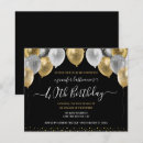 Search for balloons 40th birthday invitations Elegant