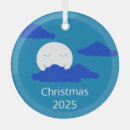Search for evening christmas tree decorations Full moon