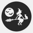 Search for witch silhouette stickers Flying