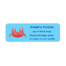 Search for red crab return address labels Seafood