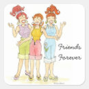 Search for three friends stickers For her