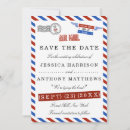 Search for airmail save the dates Vintage