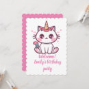 Search for caticorn birthday invitations Cute