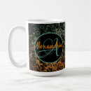 Search for green black mugs Girly