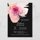 Search for pink black bridal shower invitations Flowers