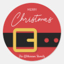 Search for merry christmas santa stickers Round